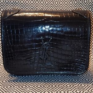 Authentic YSL Niki Croc Embossed Bag